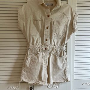 Zara denim romper, size small